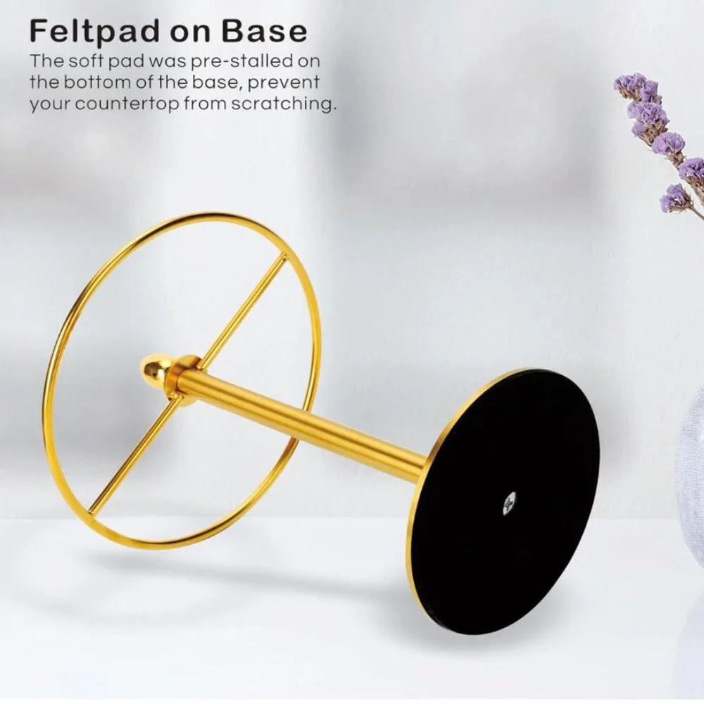 Gold Sunglasses Organizer Stand – Large Capacity Eyeglasses Holder